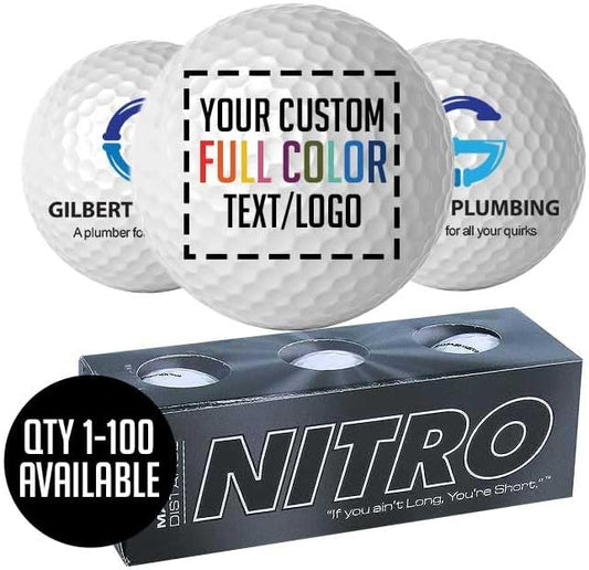 Printed 3pk Golf Balls