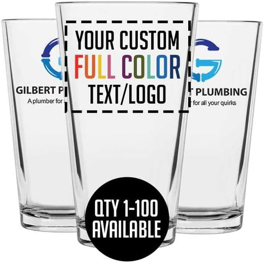 Printed 16oz Pint Beer Glass